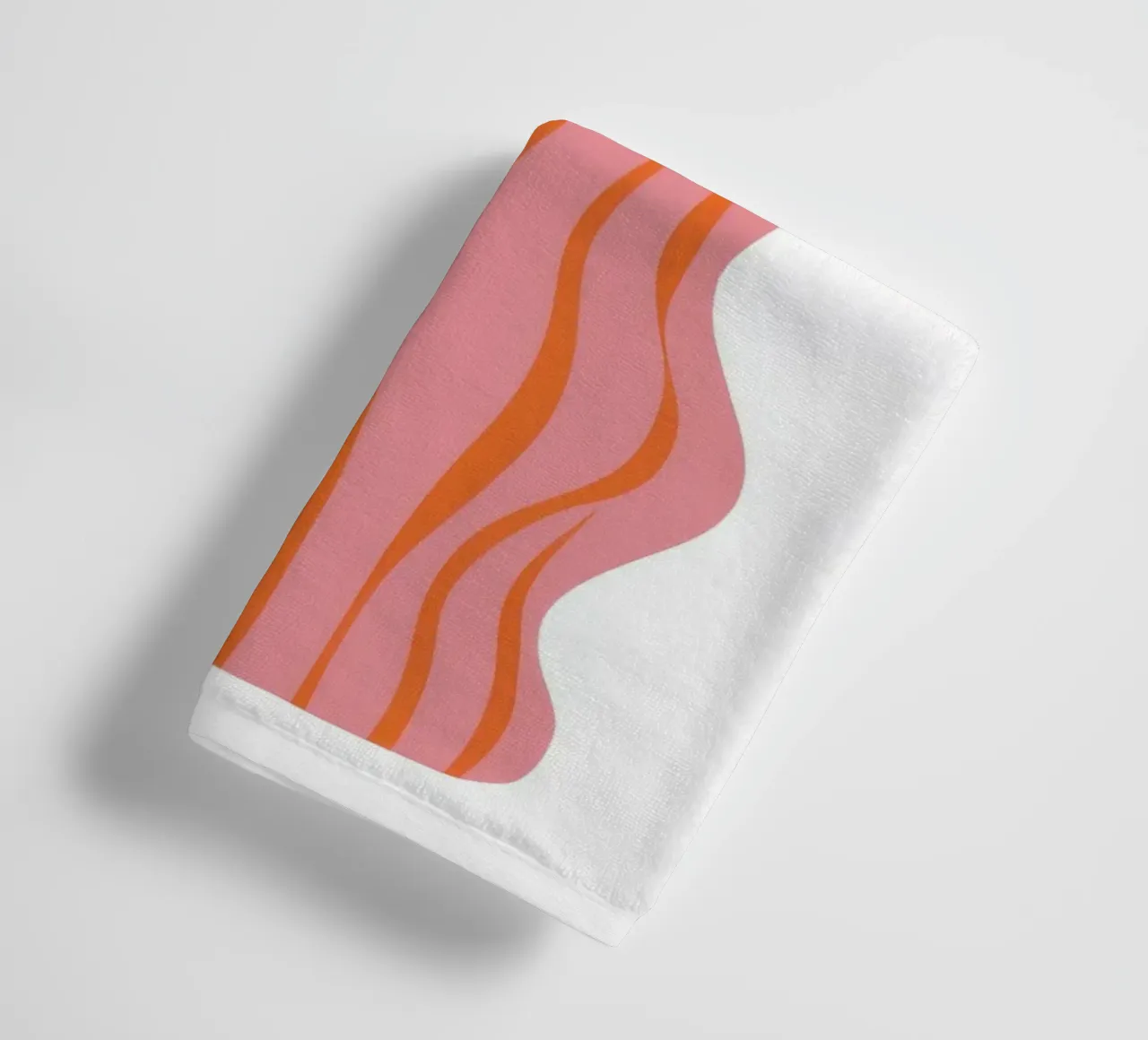 Wavy Singular Bloom towel by Prism Ritual