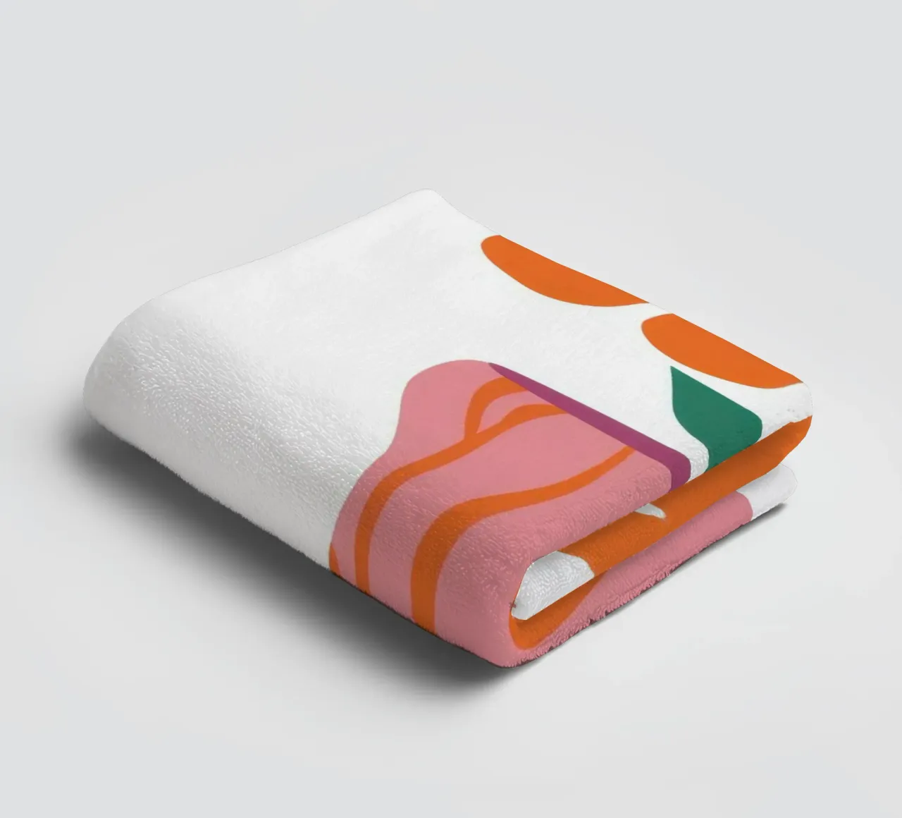 Wavy Singular Bloom towel by Prism Ritual