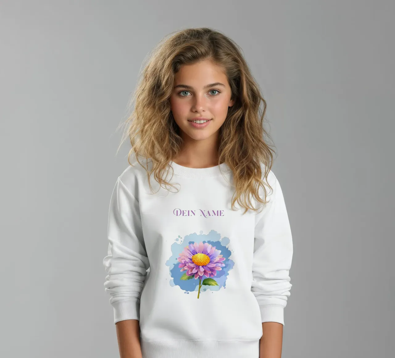 Fiore di nascita - Astro di settembre felpa bambino da Geburtsblume