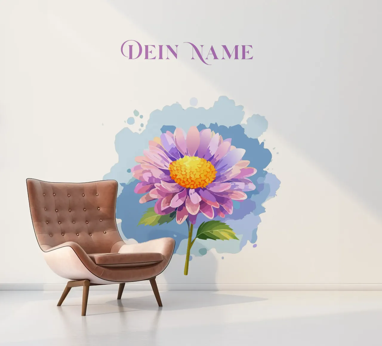 Birth flower - September aster photo wallpaper by Geburtsblume