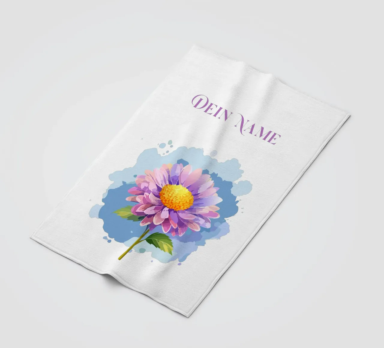 Fiore di nascita - Astro di settembre coperta in pile da Geburtsblume