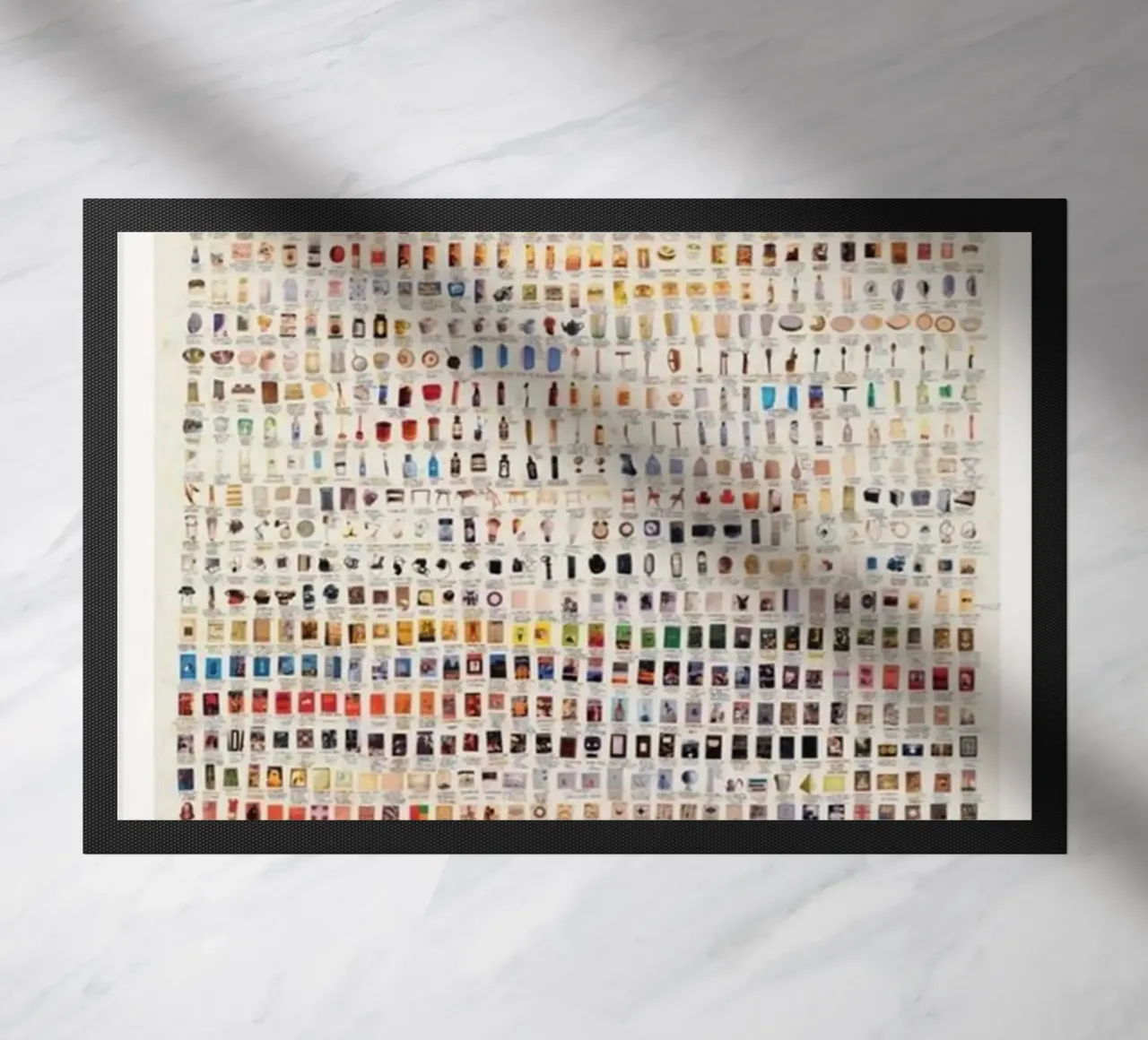 Everything colours doormat by withandname