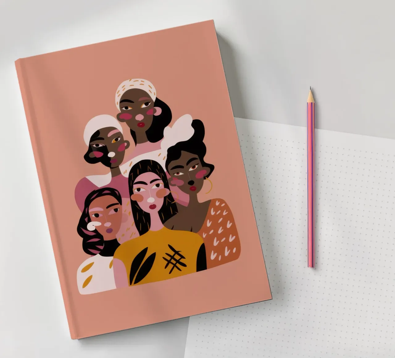 Sisterhood Beautiful Mosaic notebook by Prism Ritual
