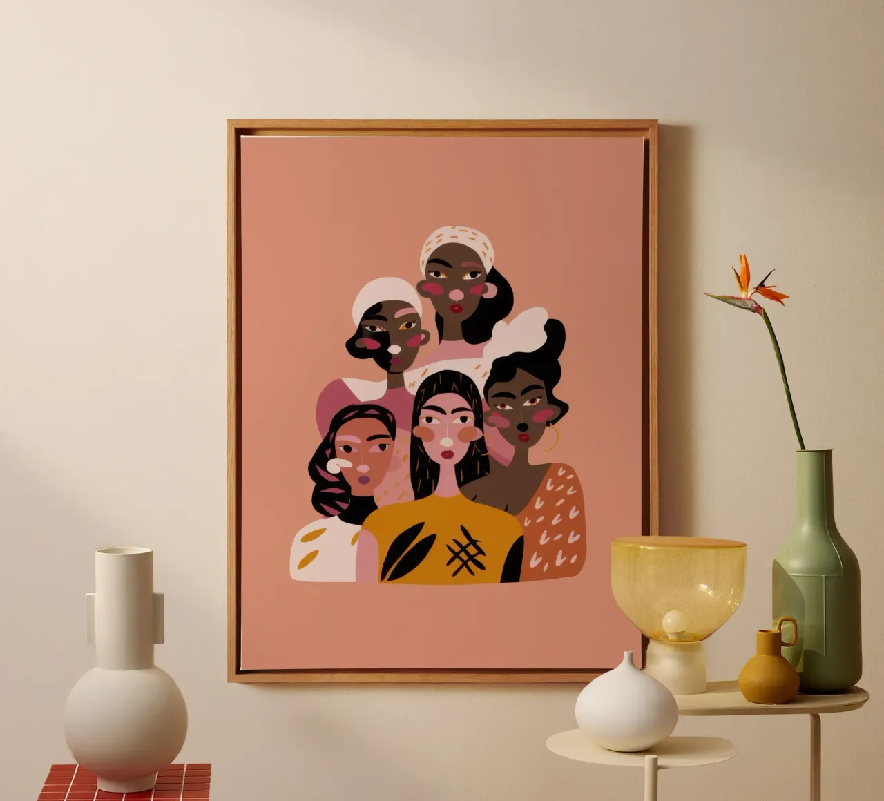 Zusterschap Prachtig Mozaïek canvas met Baklijst van Prism Ritual