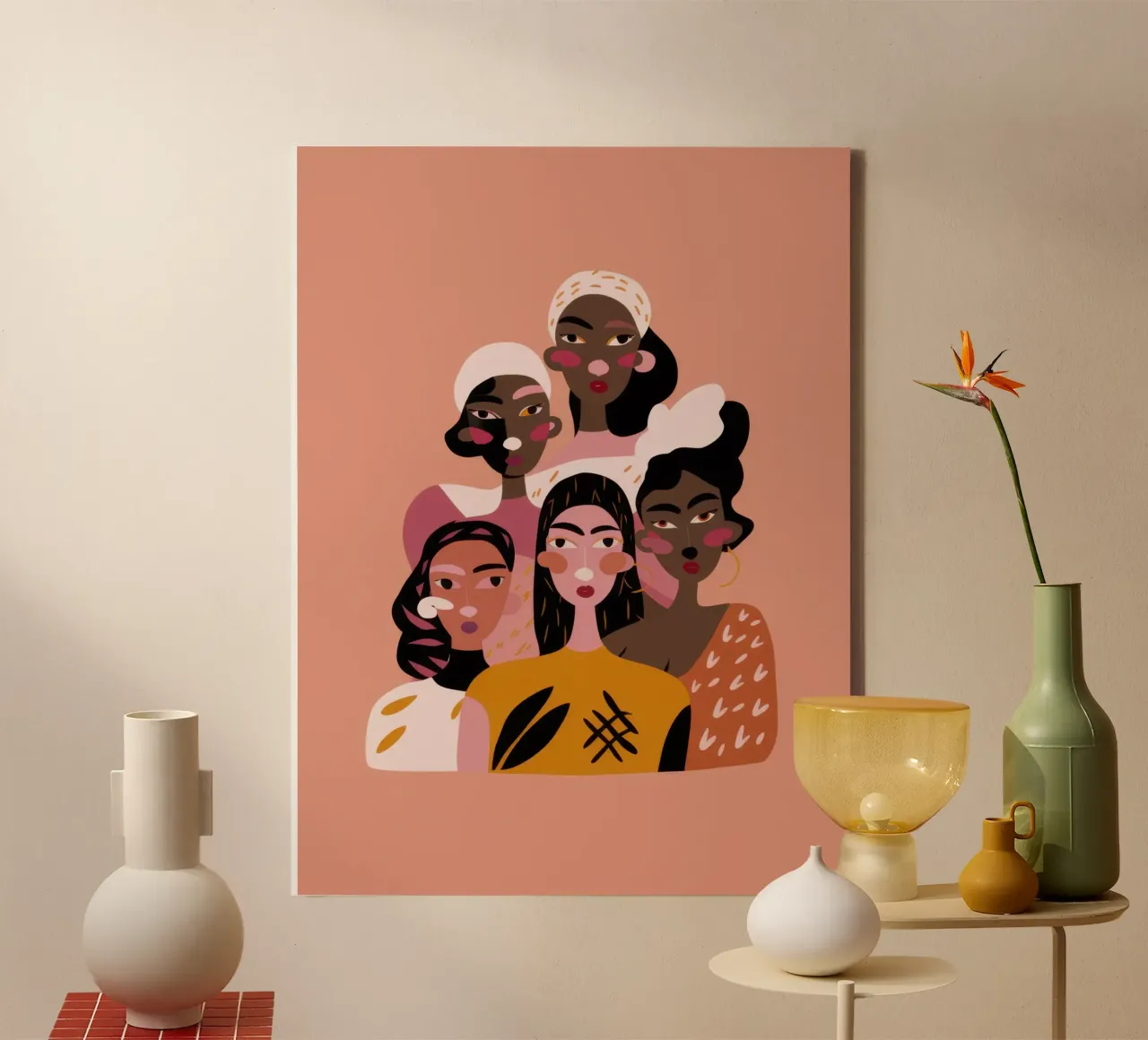 Zusterschap Prachtig Mozaïek canvas met Baklijst van Prism Ritual