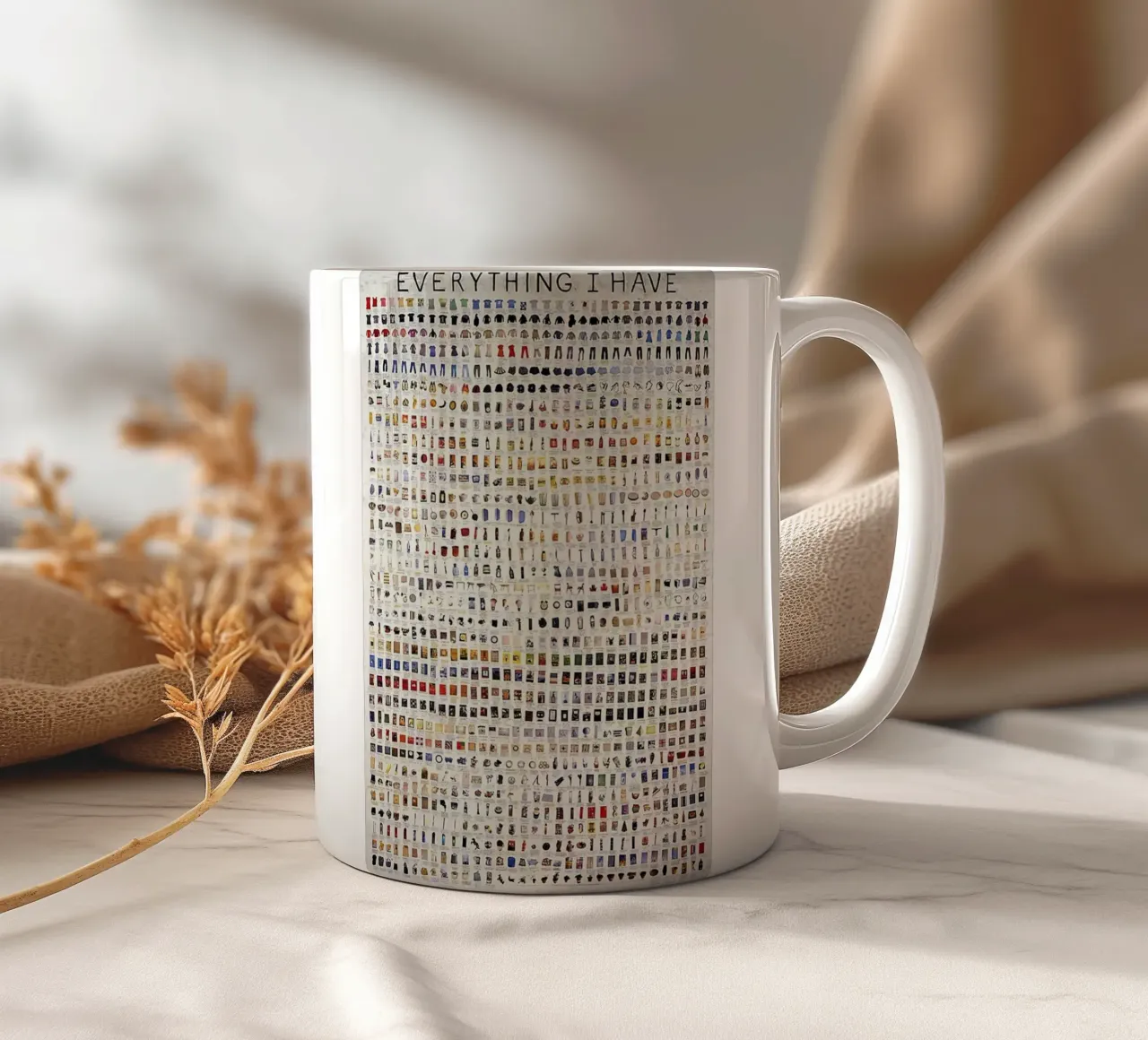 Das neue Alles was ich habe Keramik Tasse von withandname