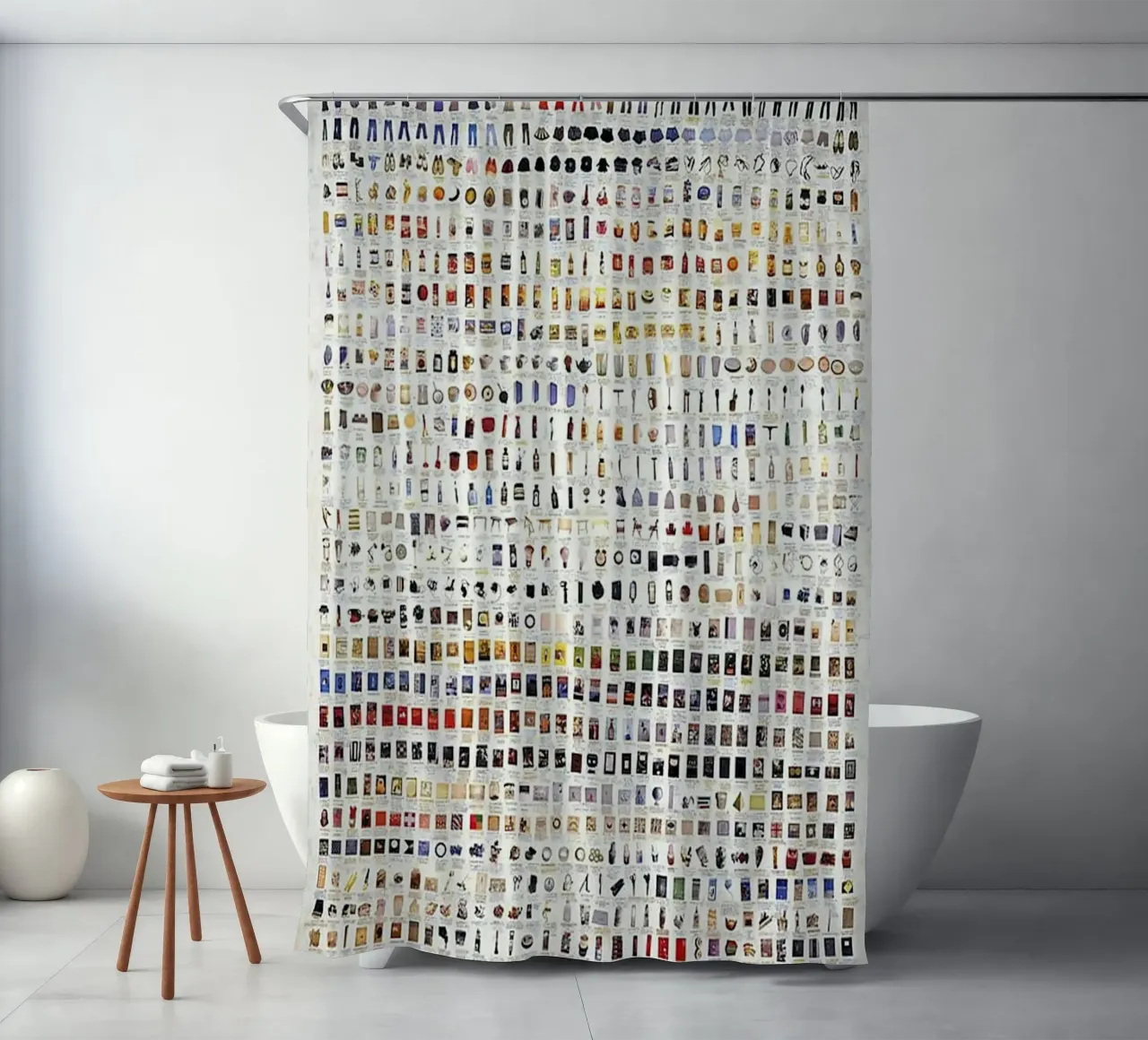 The New Everything i Have shower curtain by withandname