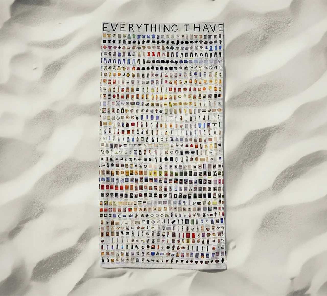 The New Everything i Have beach towel by withandname