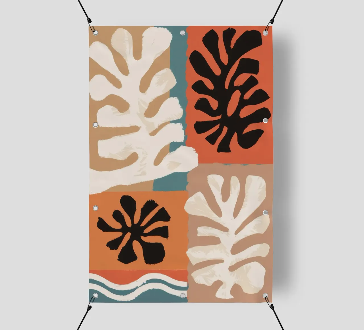 Trapunta Maraoui Cutout telo in pvc da Flock Reverie