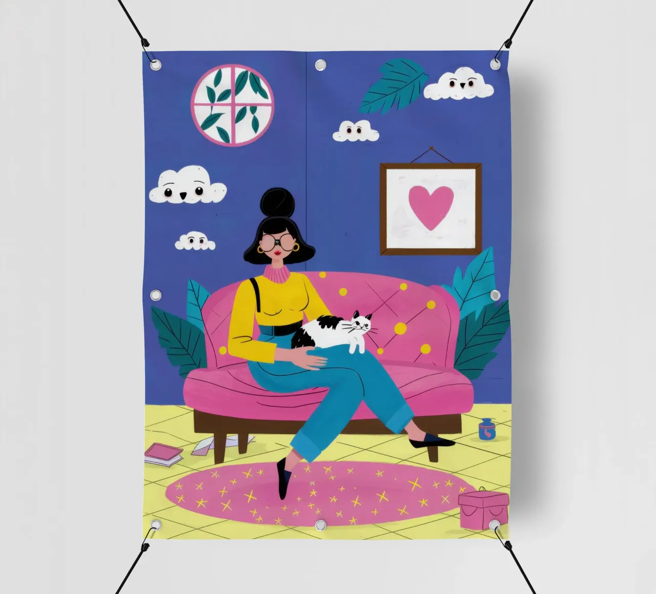 Divano per il sonno del cuore telo in pvc da Prism Ritual