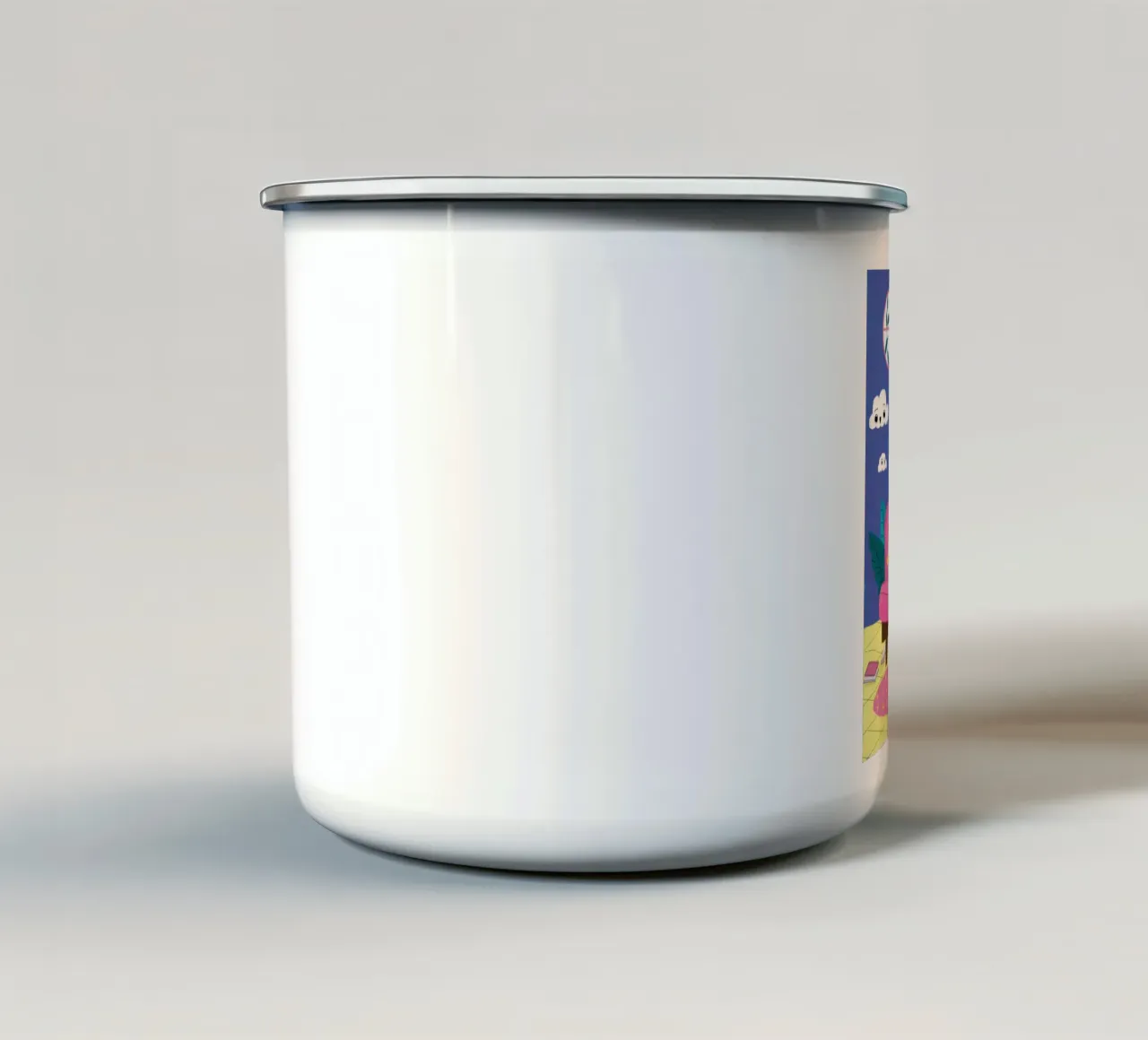 Divano per il sonno del cuore tazza in smalto da Prism Ritual