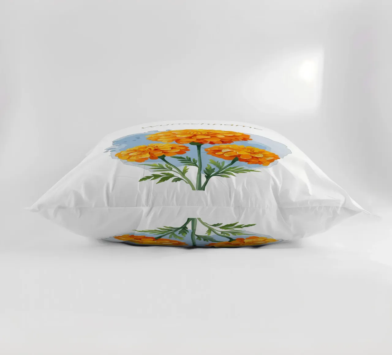 Fiore di nascita - Calendula di ottobre cuscino da Geburtsblume