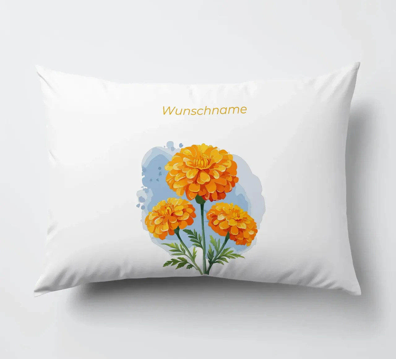 Fiore di nascita - Calendula di ottobre cuscino da Geburtsblume