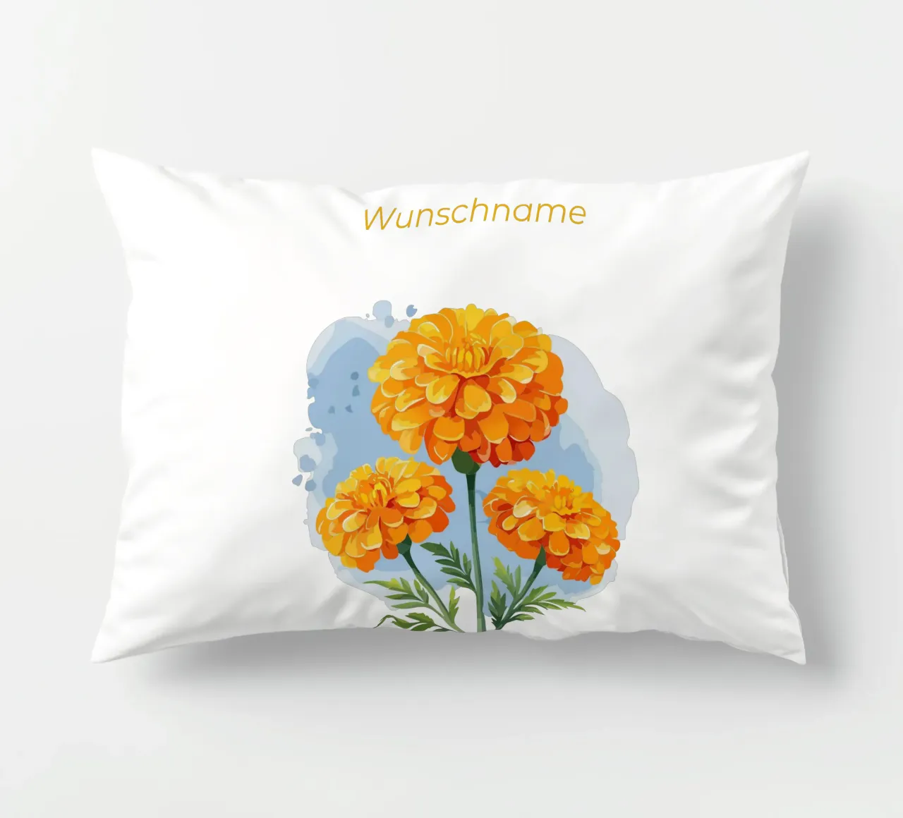 Fiore di nascita - Calendula di ottobre cuscino da Geburtsblume