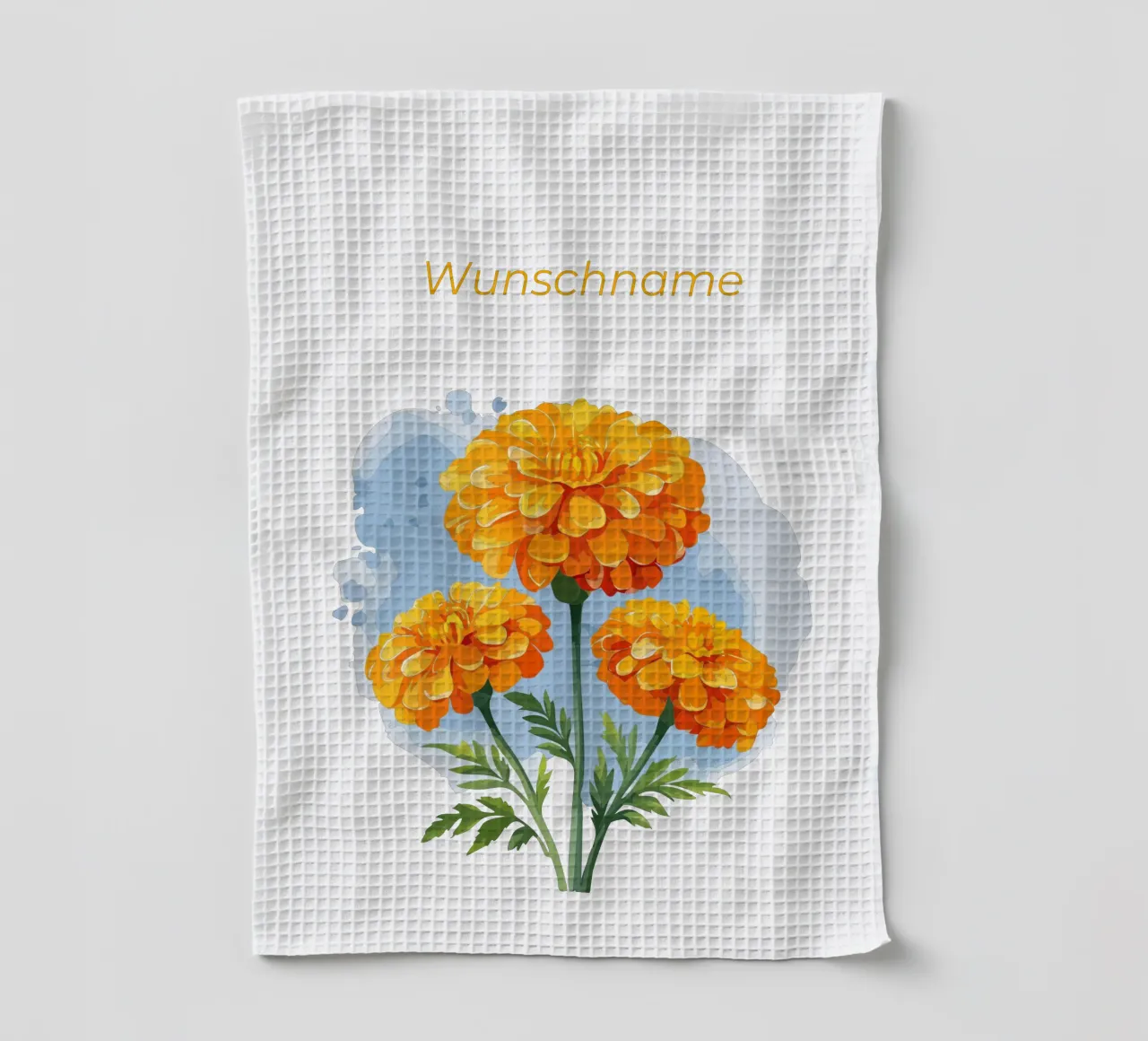 Fiore di nascita - Calendula di ottobre canovaccio da cucina da Geburtsblume