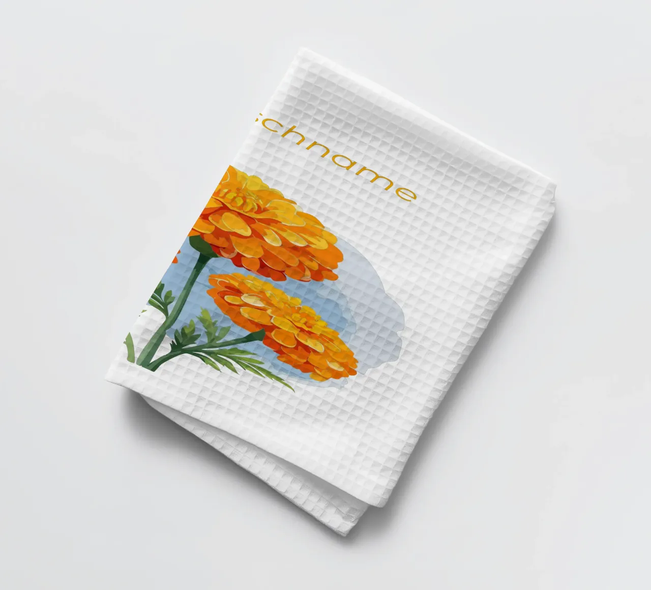 Fiore di nascita - Calendula di ottobre canovaccio da cucina da Geburtsblume