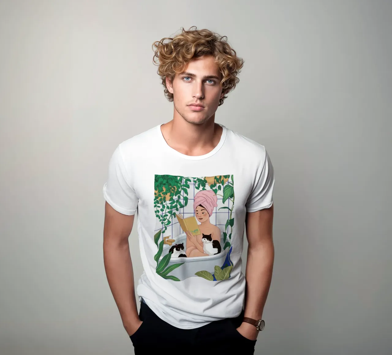 Asciugamano Turbante Compagno di bagno t-shirt da Prism Ritual
