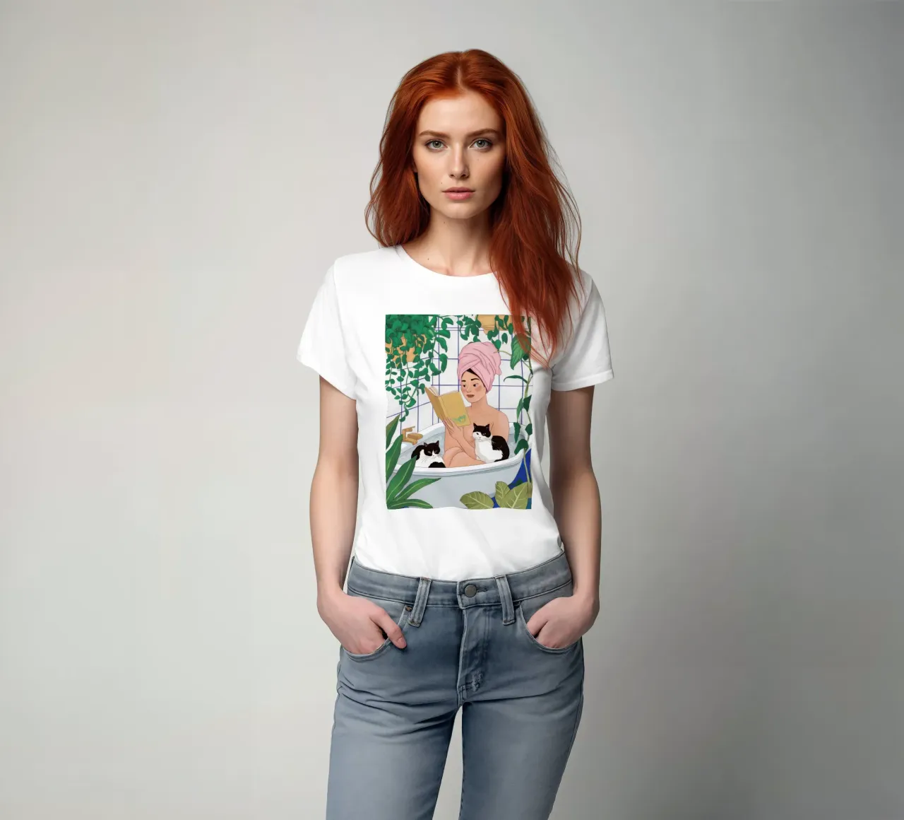 Asciugamano Turbante Compagno di bagno t-shirt da Prism Ritual