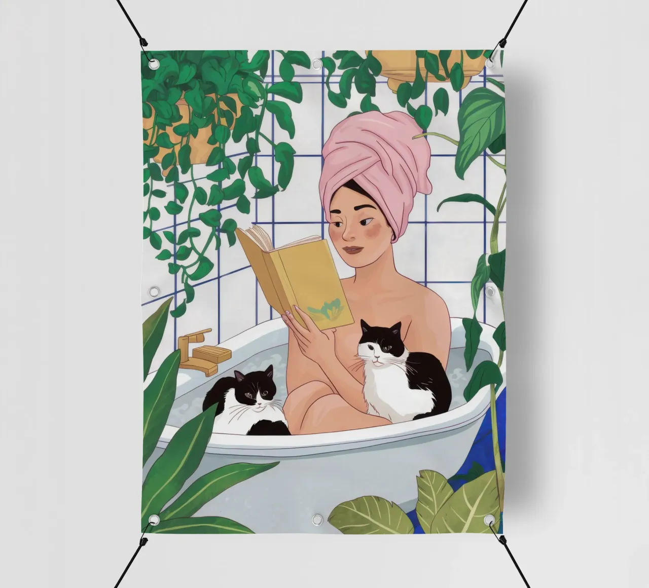 Asciugamano Turbante Compagno di bagno telo in pvc da Prism Ritual