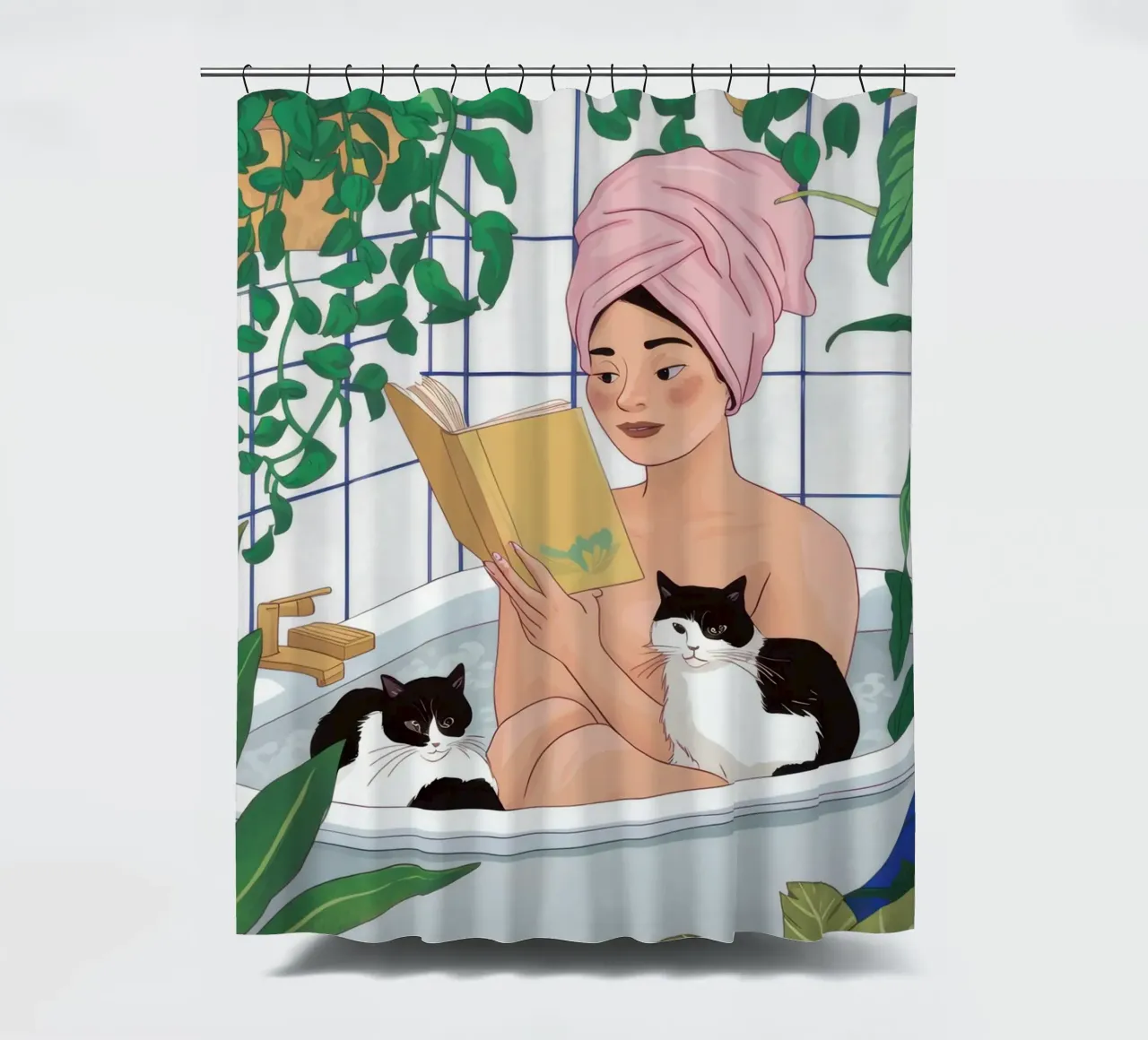Asciugamano Turbante Compagno di bagno tenda da doccia da Prism Ritual