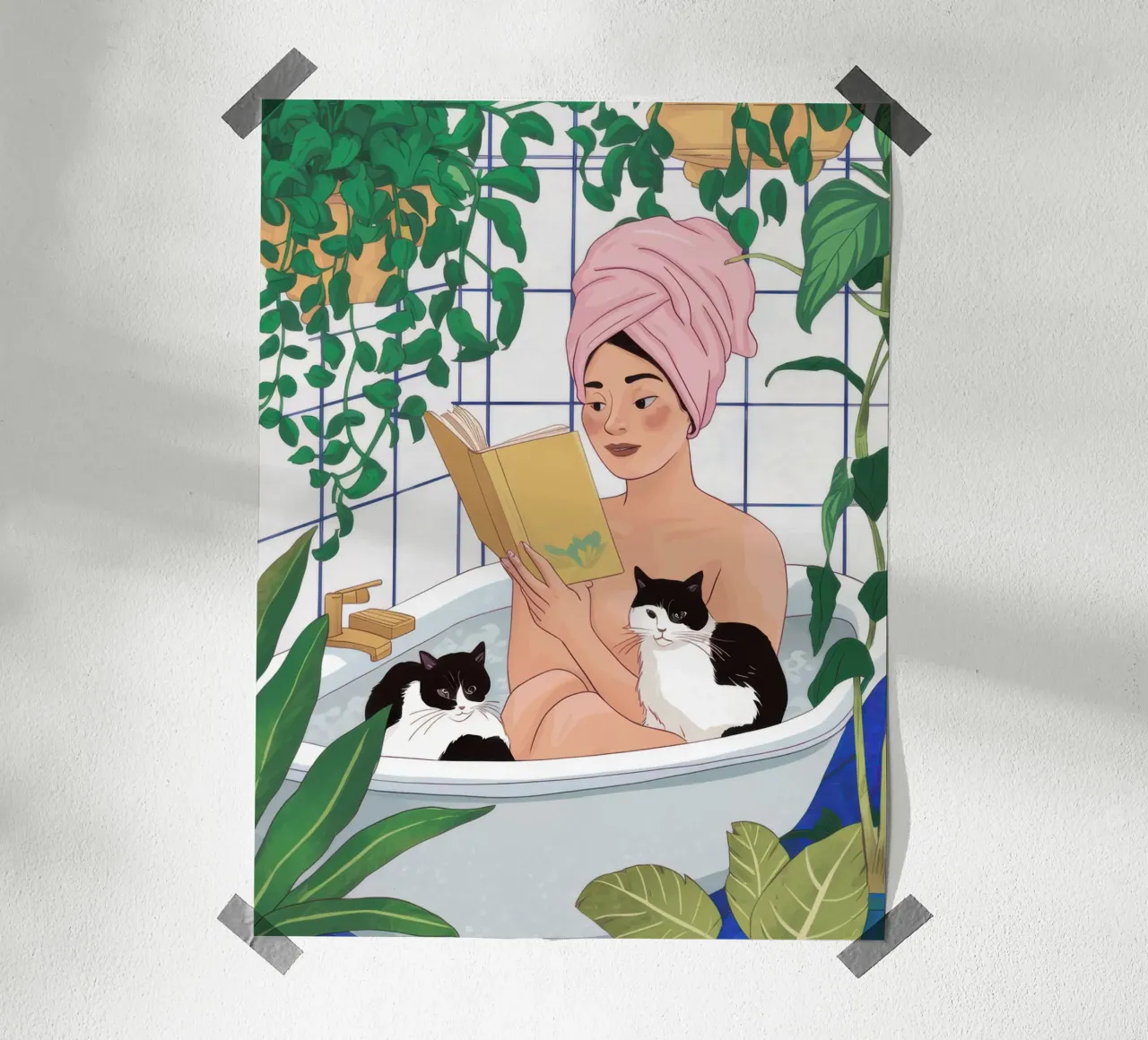 Asciugamano Turbante Compagno di bagno carta hahnemühle da Prism Ritual