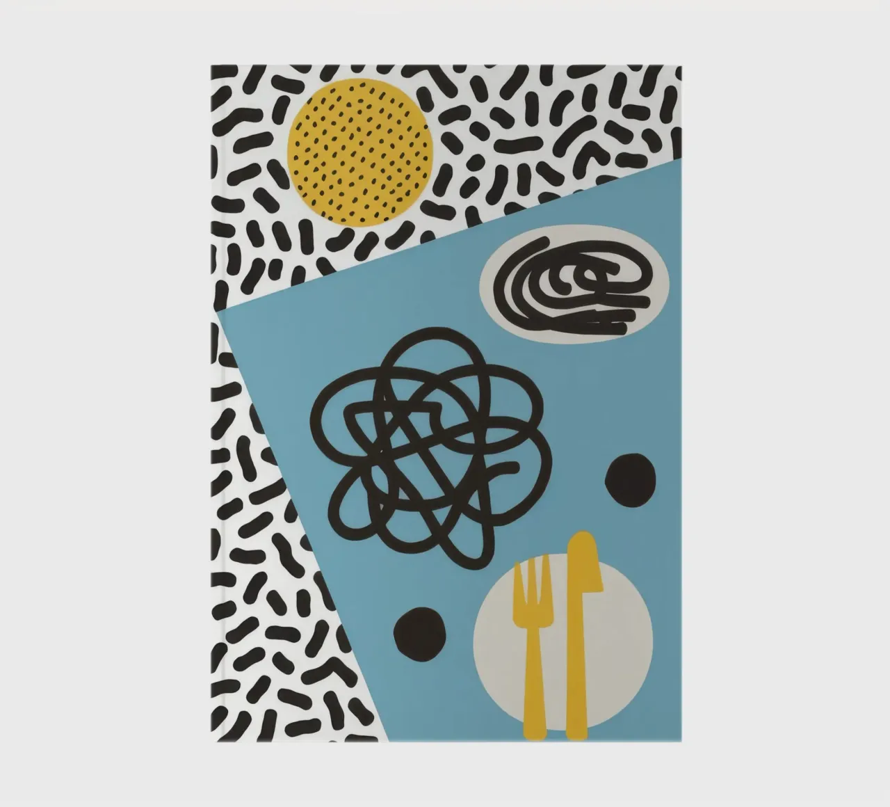 Memphis Style Abstraction notebook by Veil Maya