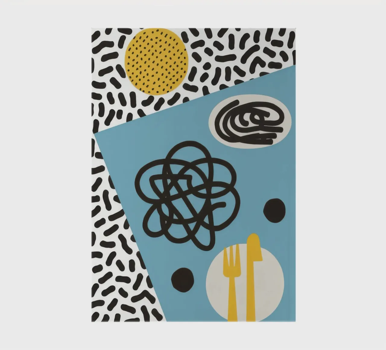 Memphis Style Abstraction notebook by Veil Maya