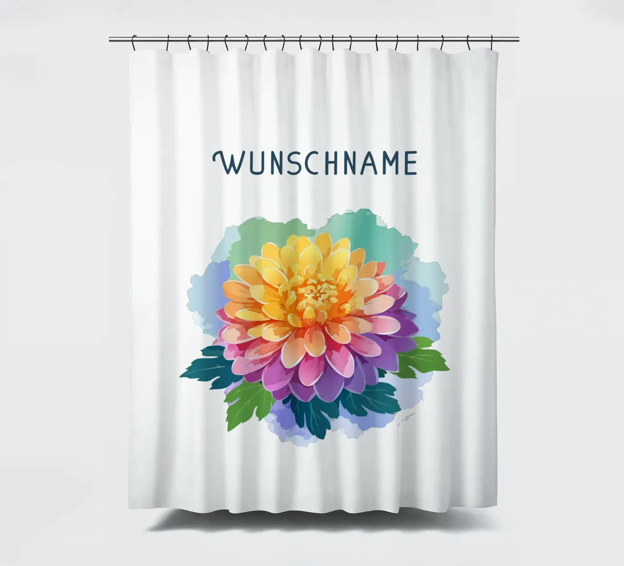 Birth flower - November Chrysanthemum shower curtain by Geburtsblume