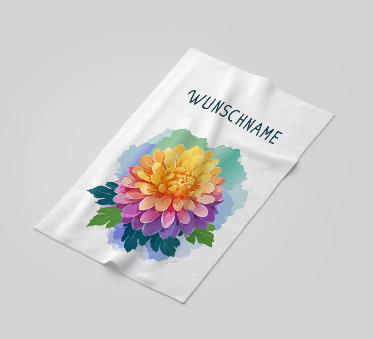 Birth flower - November Chrysanthemum beach towel by Geburtsblume