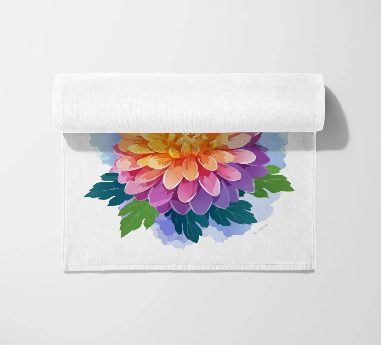 Birth flower - November Chrysanthemum beach towel by Geburtsblume