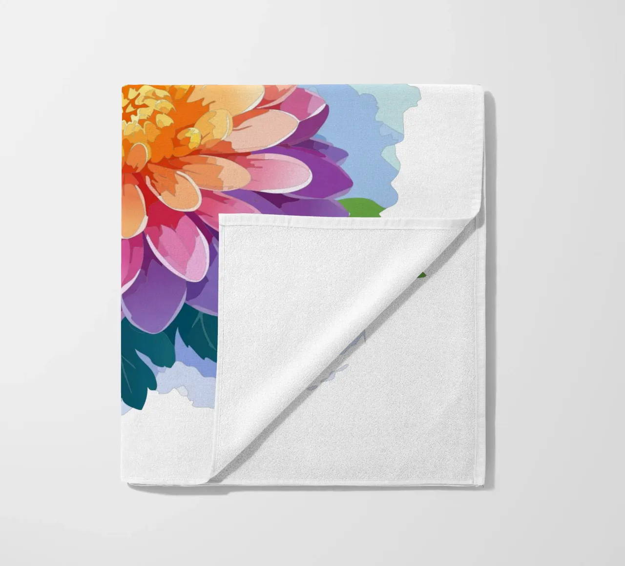 Birth flower - November Chrysanthemum beach towel by Geburtsblume