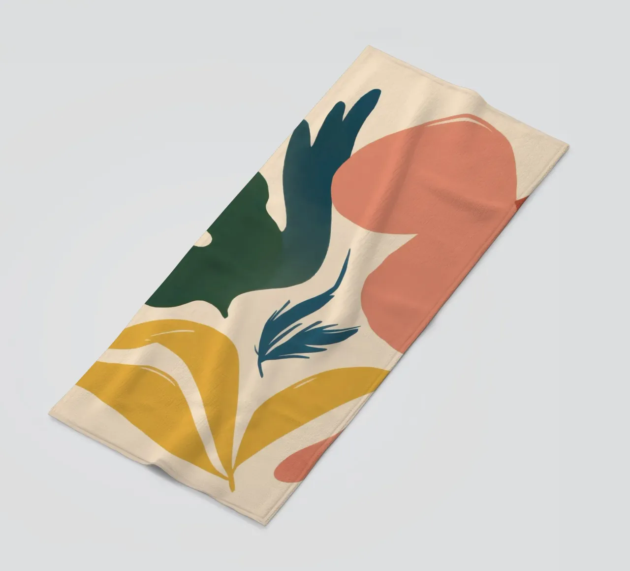 Organic Abstraction beach towel by Flock Reverie