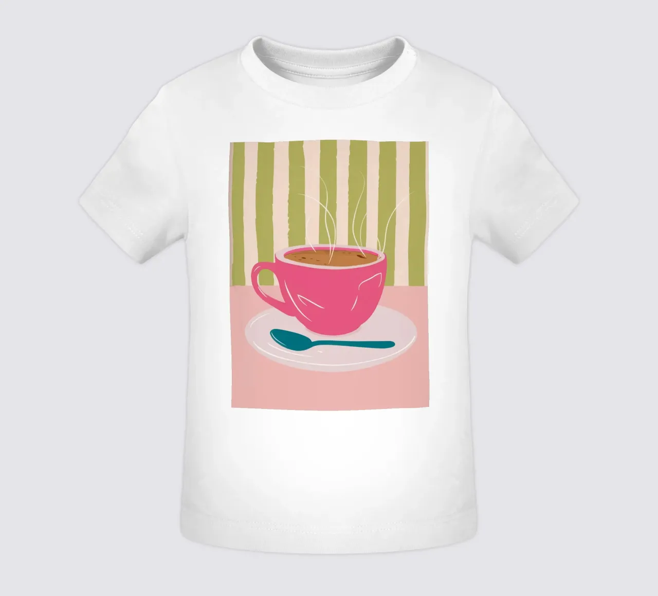 Roseate Morning Brew baby t-shirt by Prism Ritual