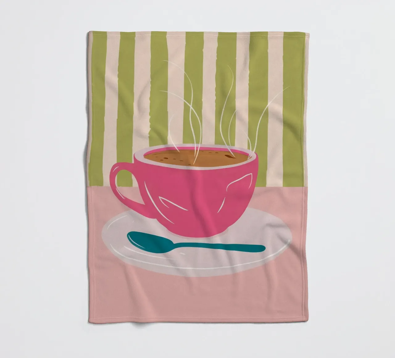 Infuso mattutino Roseate coperta in pile da Prism Ritual