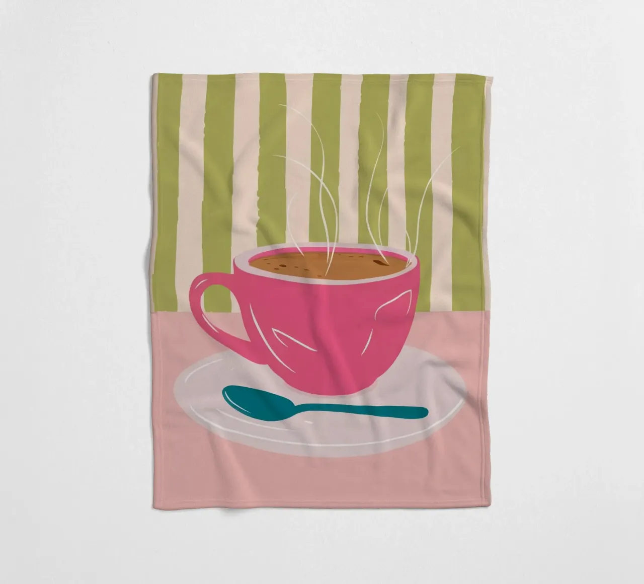 Infuso mattutino Roseate coperta in pile da Prism Ritual