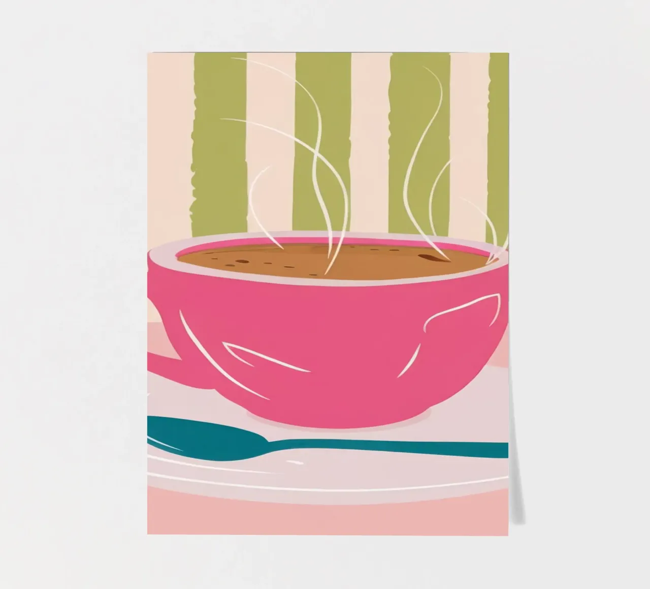 Roseate Morning Brew sticker sheet by Prism Ritual