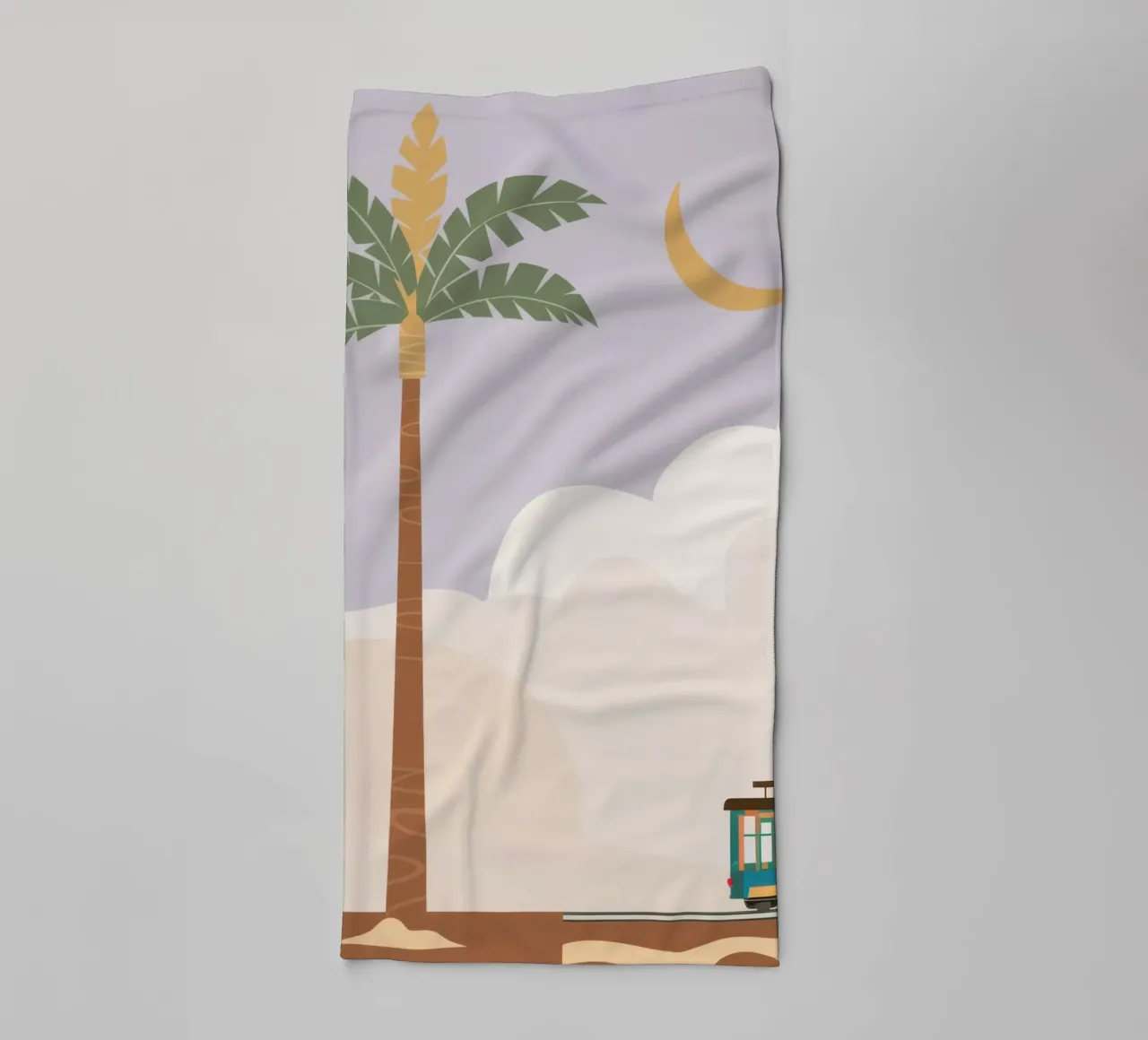 Twilight Palm Transit Handtuch von Prism Ritual