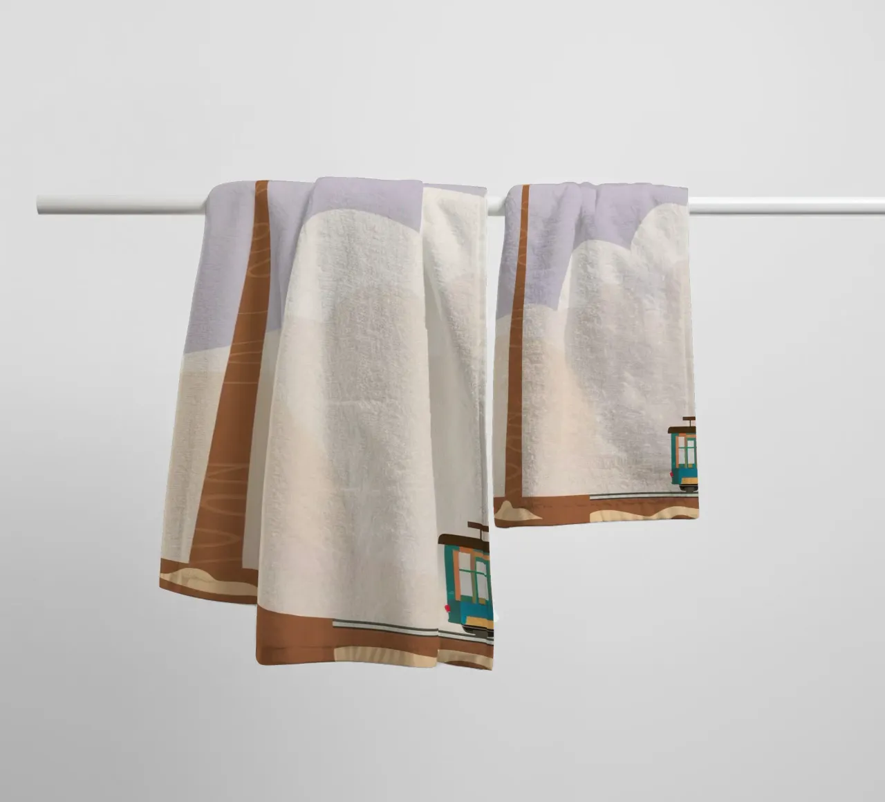 Twilight Palm Transit Handtuch von Prism Ritual