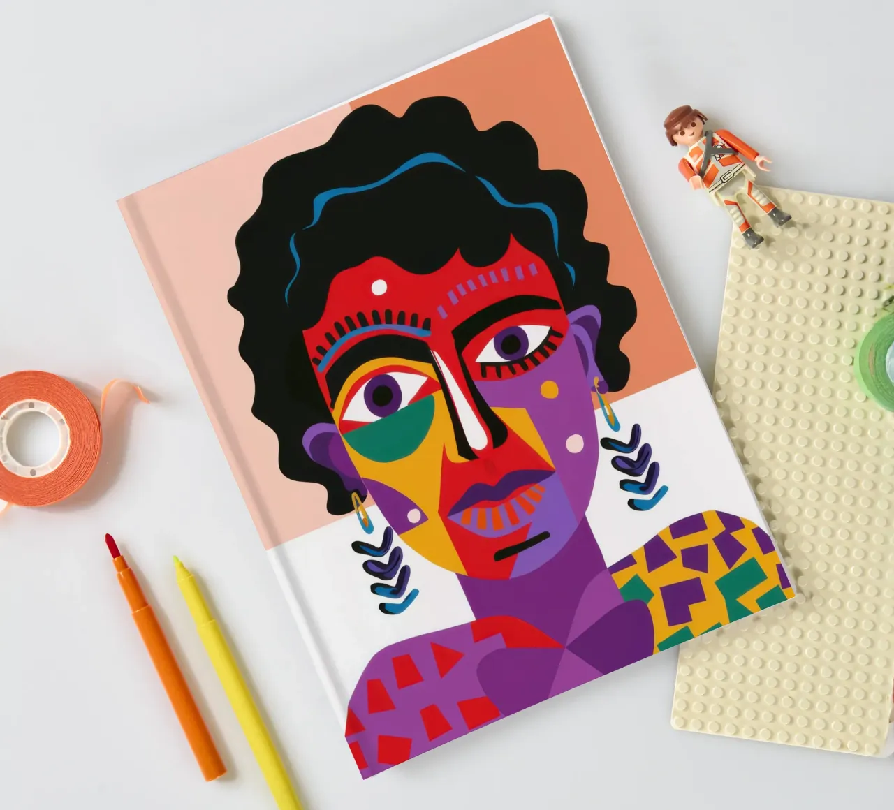Primal Color Visage notebook by Veil Maya