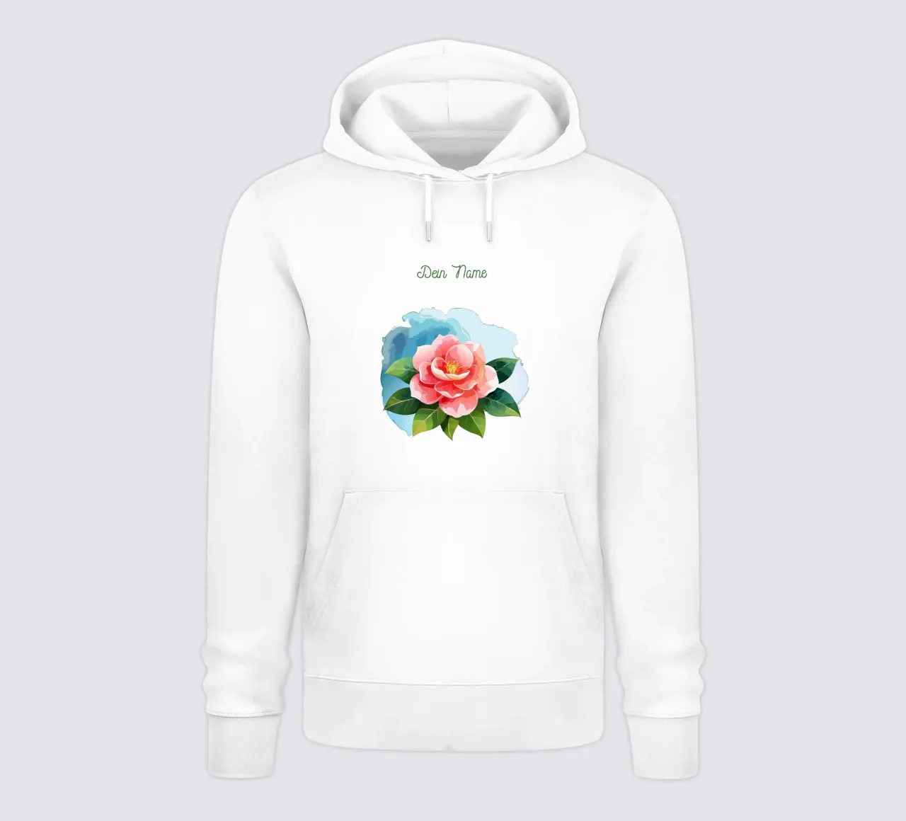 Fiore di nascita novembre camelia felpa con cappuccio da Geburtsblume