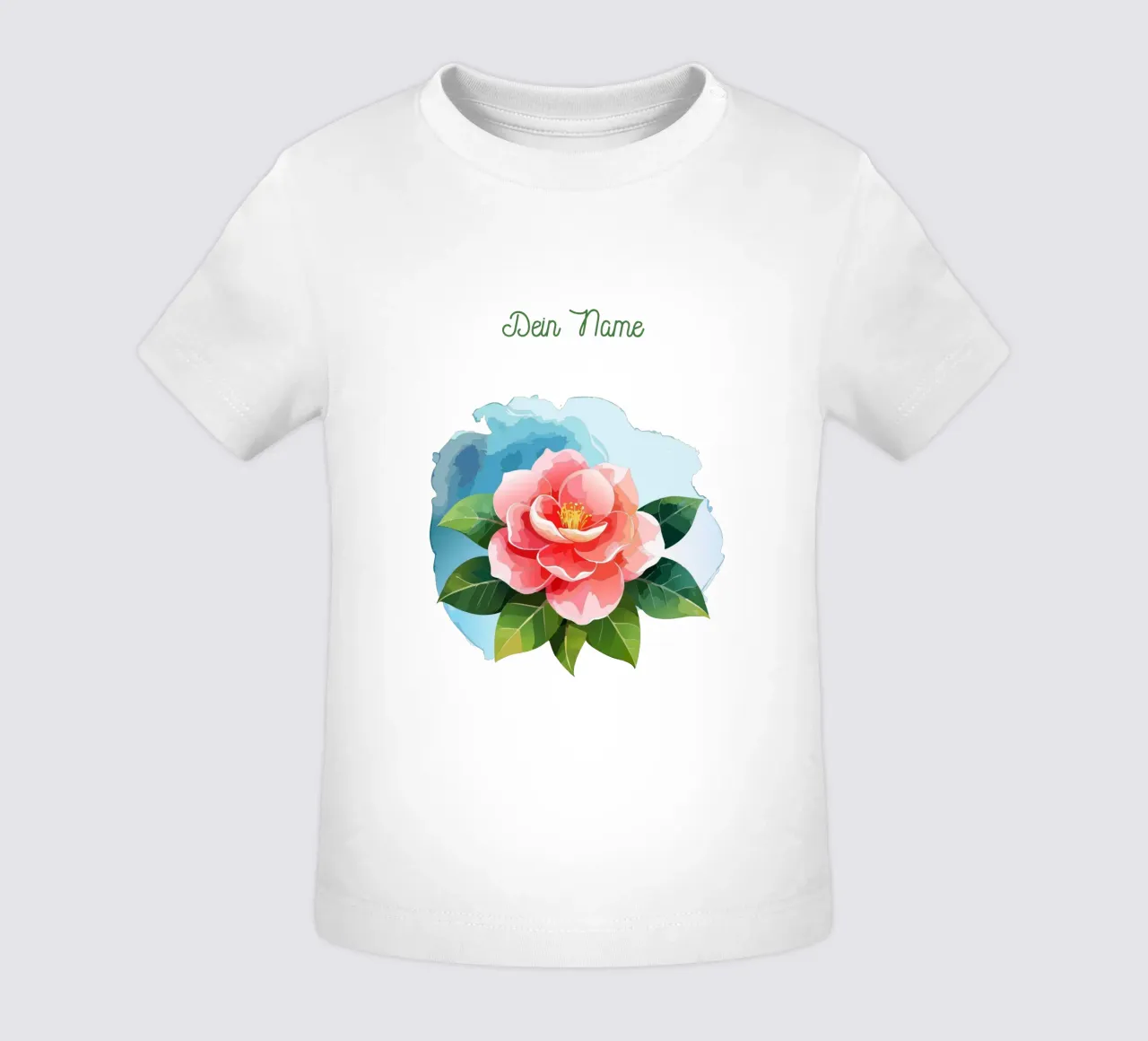 Fiore di nascita novembre camelia maglietta neonato da Geburtsblume