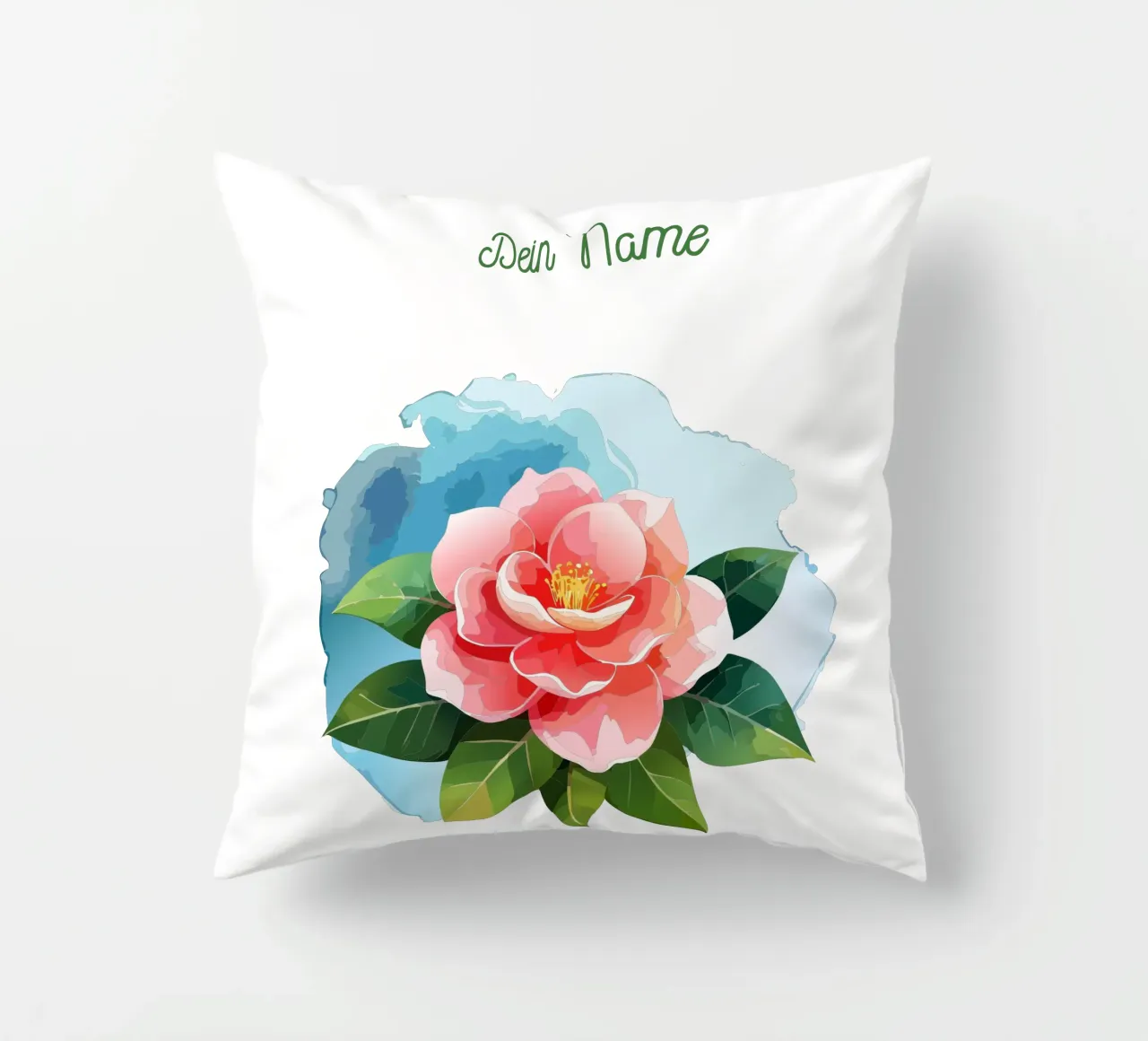 Fiore di nascita novembre camelia cuscino da Geburtsblume