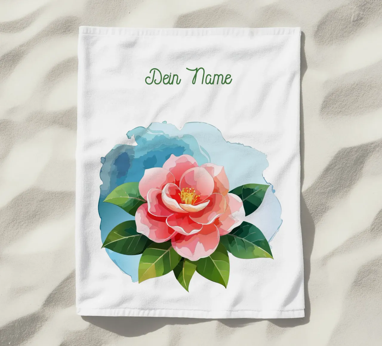 Fiore di nascita novembre camelia telo mare da Geburtsblume