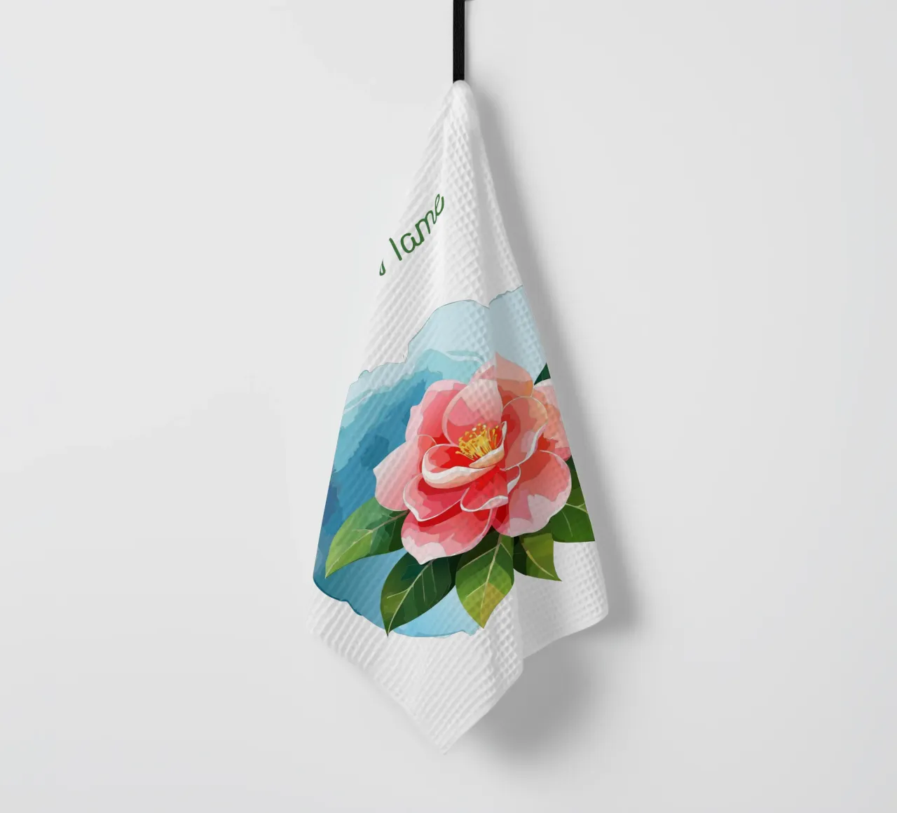 Fleur de naissance novembre Camélia torchon de Geburtsblume