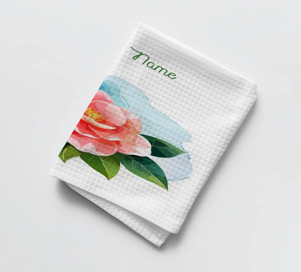 Fleur de naissance novembre Camélia torchon de Geburtsblume