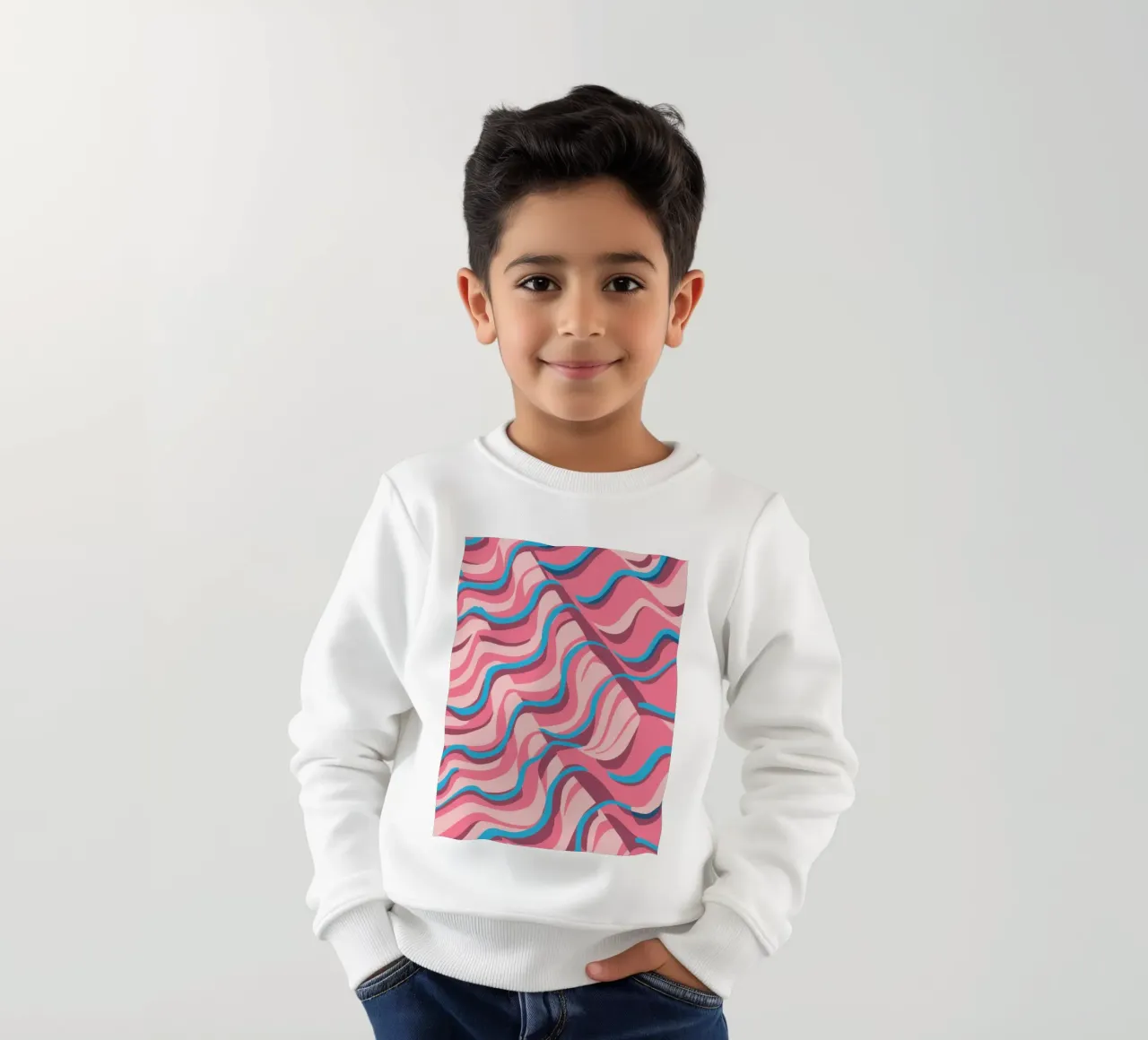 Vague d'azur psychédélique sweat enfant de Prism Ritual