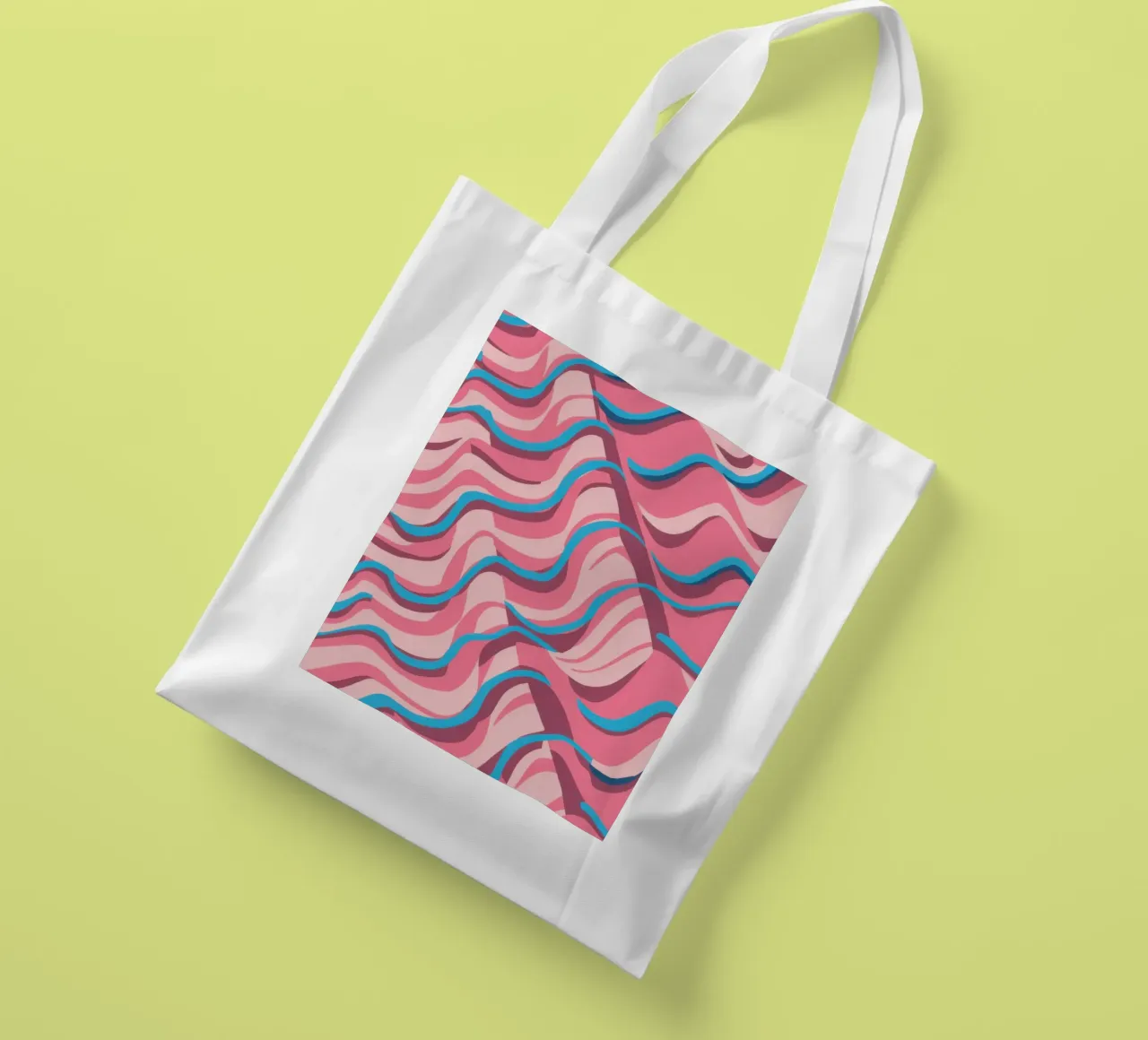 Psychedelic Azure Wave Jutebeutel von Prism Ritual
