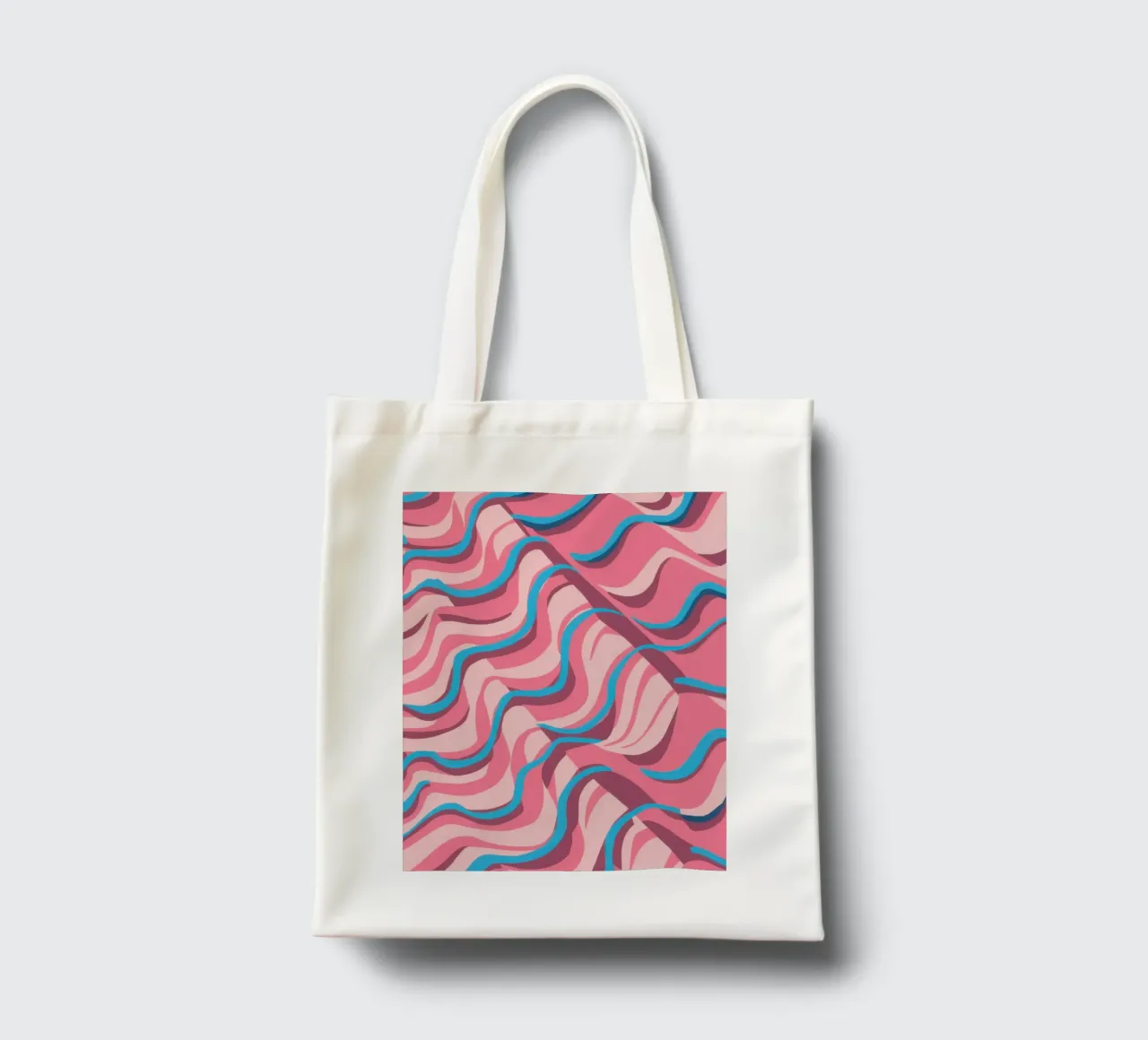 Psychedelic Azure Wave Jutebeutel von Prism Ritual