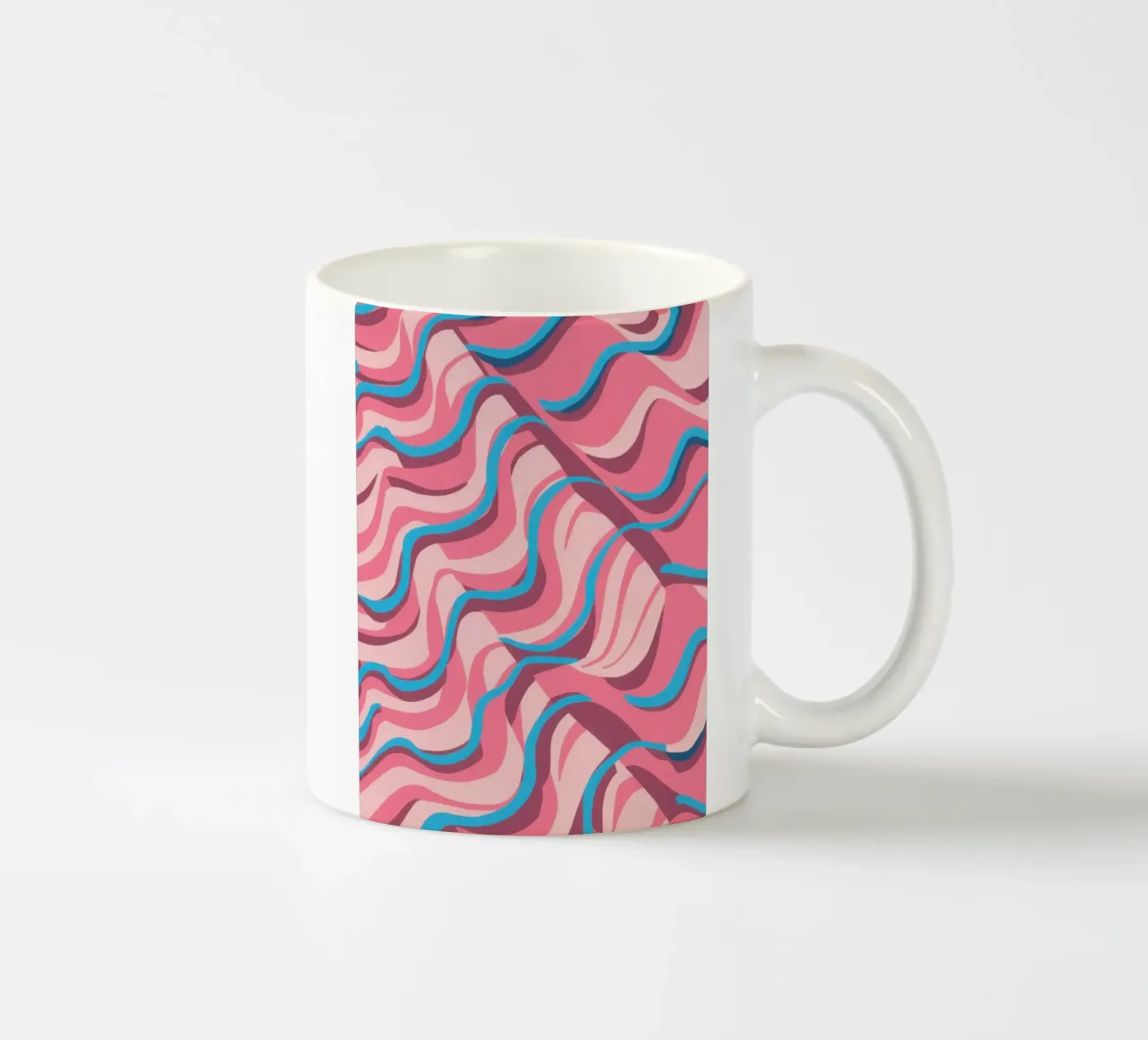 Psychedelic Azure Wave Keramik Tasse von Prism Ritual