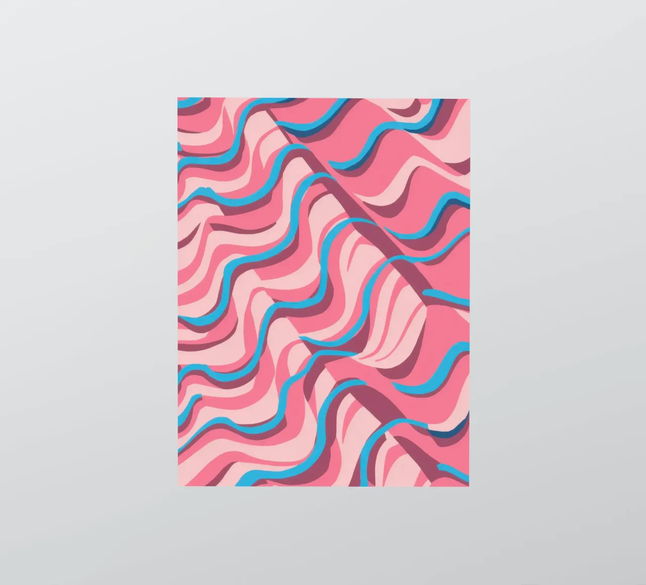 Psychedelic Azure Wave Sticker von Prism Ritual